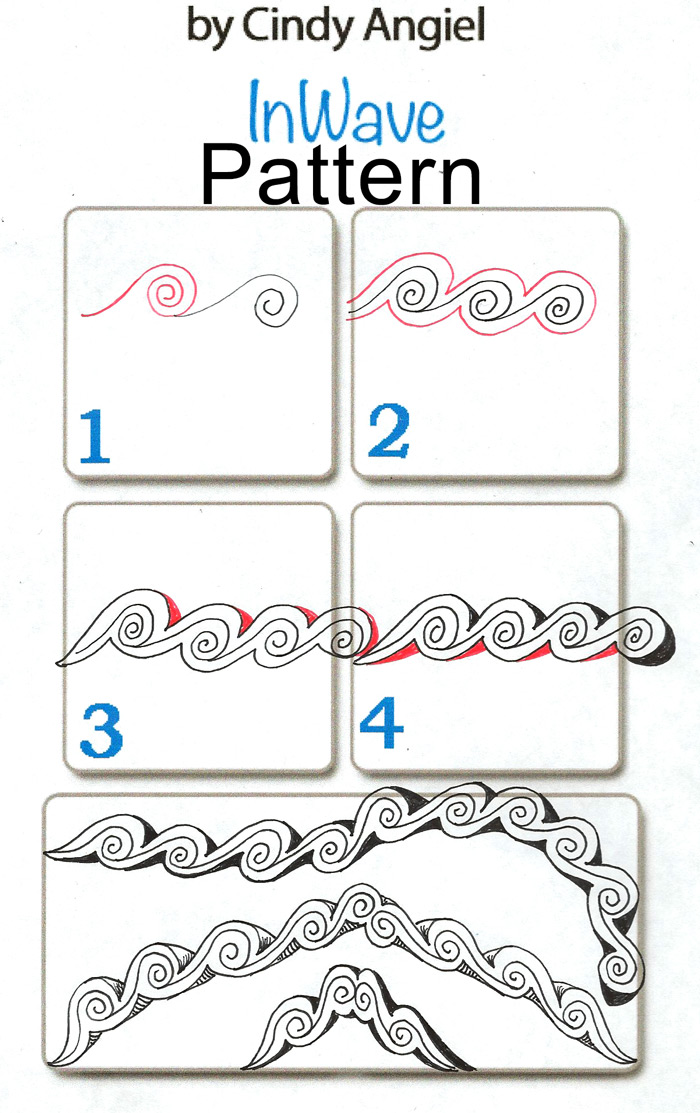 InWave - a tangle pattern by Cindy Angiel