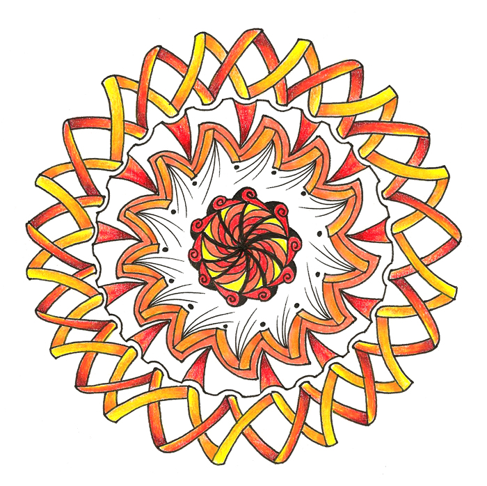 Fire Stripe Mandala