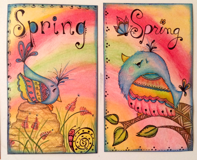 Spring Birds ATCs