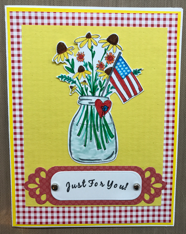 Patriotic Flowers Card