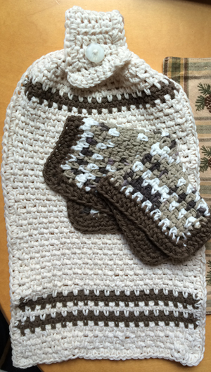 dish towel and wash cloth - crochet