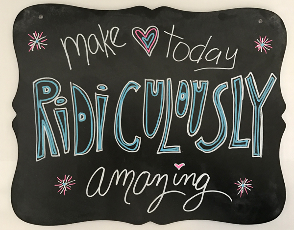 Amazing Day Chalk Board