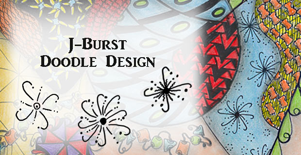Drawing my J-Burst Tangle Pattern